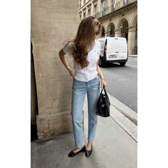 Coach Black Patent Ballet Flats Gold Buckle | Vintage Y2K | Quiet Luxury Preppy - Picture 15 of 16